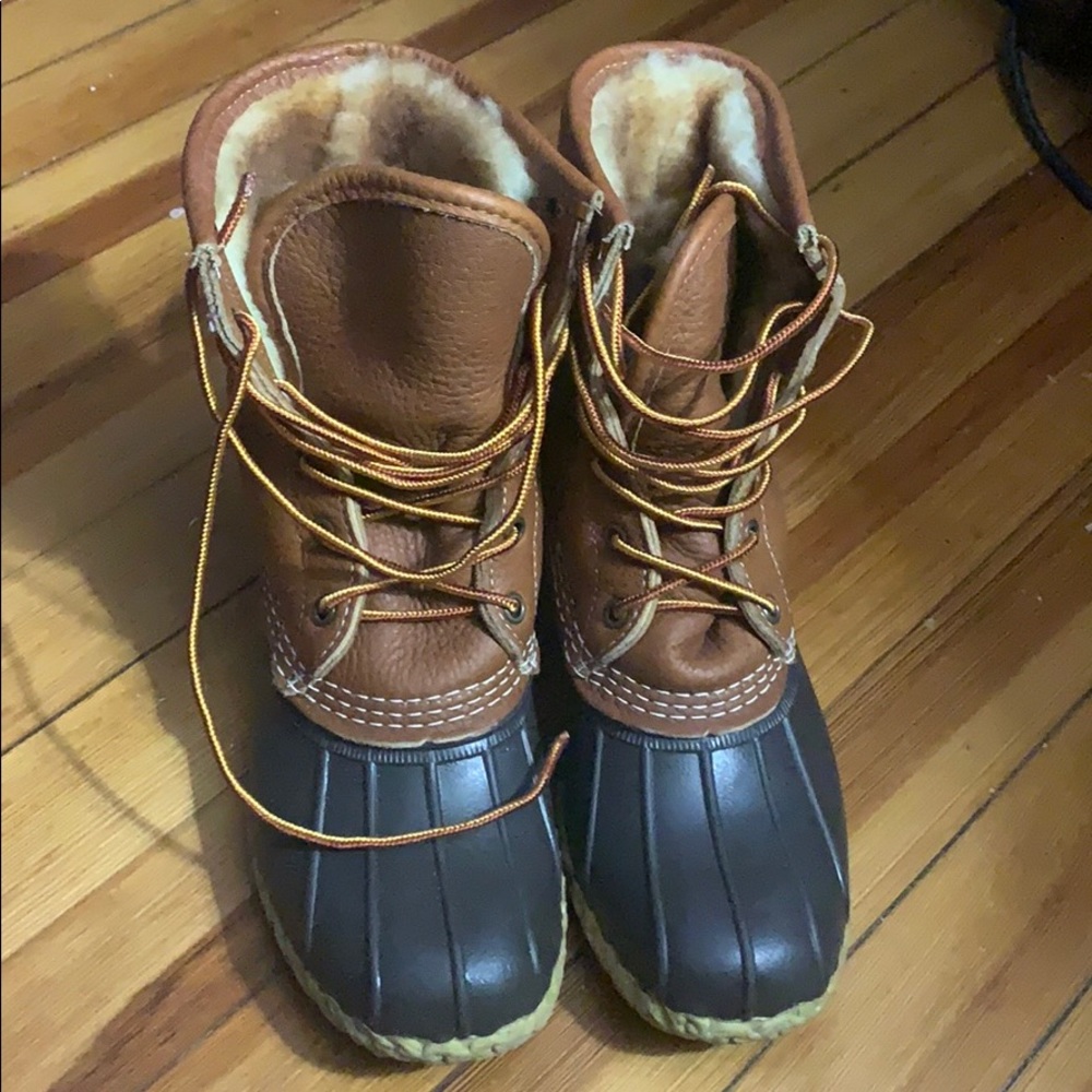 sherpa lined ll bean bean boots